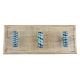 Navy Blue Striped Tube Glass Wooden Hooks